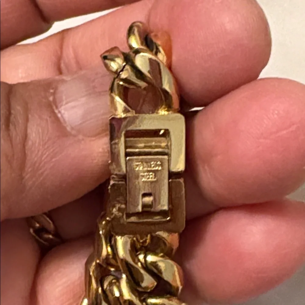 Rokc&co Stainless Steel Men's Necklace Gold Tone 24